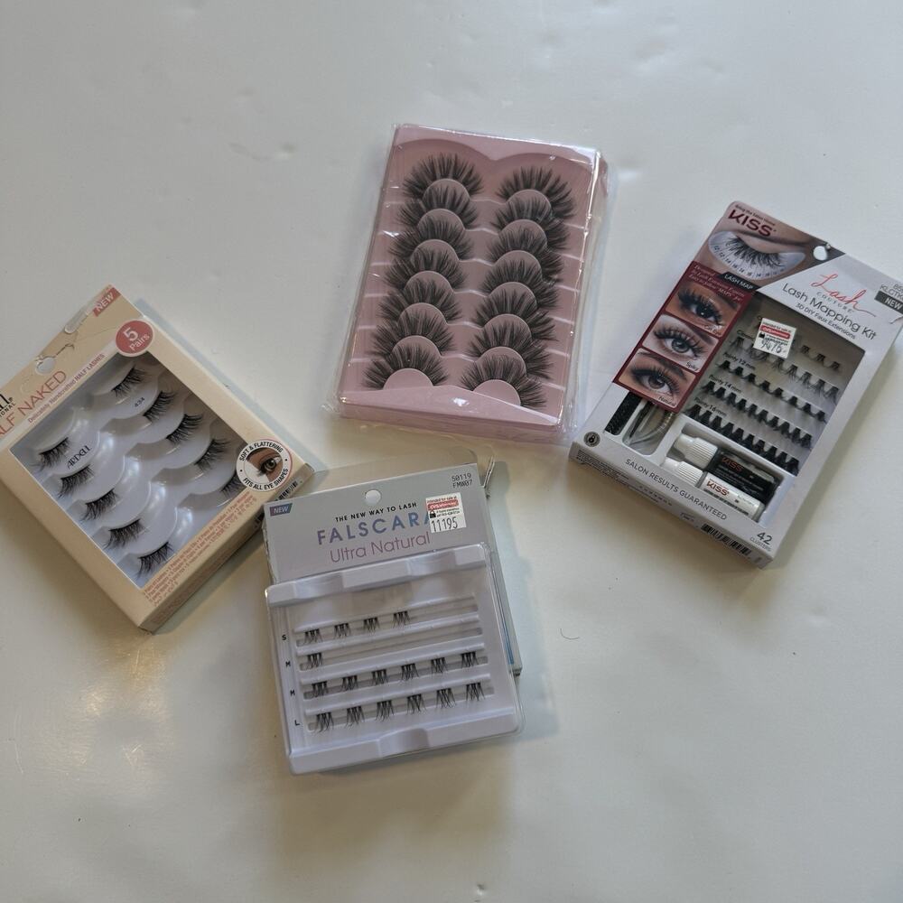 Lot Of‎ KISS Ardell Half Lashes Products Eyelashes - Lash Mapping Kit